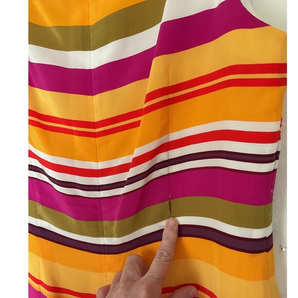 Maggy London SILK Sleeveless Dress Size 12 - Picture 6 of 9